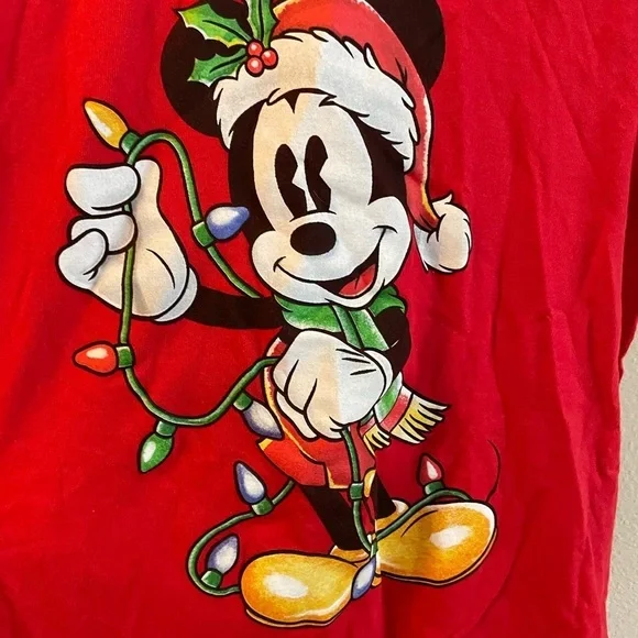 Classic Disney Mickey Christmas Shirt - Picture 2 of 4